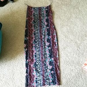 Floral stripe dress
